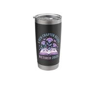 A New Chapter Begins Life Transition Typography Art Stainless Steel Insulated Tumbler