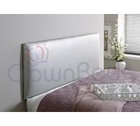 A New Faux Leather Headboard Avalaible In 2FT6,3FT,4FT,4FT6,5FT,6FT (Silver, 4ft (small double))