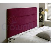 A New Paris Chenille Headboard in 2ft6,3ft,4ft,4ft6,5ft,6ft (Maroon, 3ft (single))