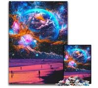 A New World JigsawPuzzle 1000 Pieces for Adults Wooden Jigsaw Puzzles Fun at Home Activities, Birthday Present, Travel Gifts 50x75CM/19.68x29.52inch