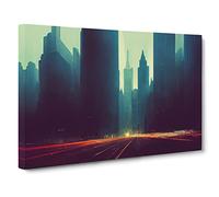 A New York City Skyline Vol.1 Canvas Print | Gallery Wrapped 30mm Frame Wall Art | 30x20 inches | Ready to Hang | Contemporary Cityscape Picture | Living Room Bedroom Lounge Office