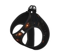 A Night Dotted with Lights Dog Harness - Equipped with Reflective Straps and Quick Release Buckles - Suitable for Small Cats and Dogs