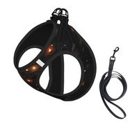 A Night Dotted with Lights Dog Harness - Equipped with Reflective Straps and Quick Release Buckles - Suitable for Small Cats and Dogs