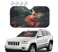 A Night of Miracles and Magic Car Windshield Sun Shade,Foldable Front Window Sun Visor Protector Uv Reflective Windshield Sunshade Covers Universal Car Accessories 55x30 Inch