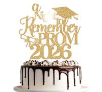 A Night to Remember Prom 2026 Cake Topper, Prom Night Send Off Decor, Prom Night 2026 Party Decorations, Class of 2026 Graduation Party Decorations Gold Glitter