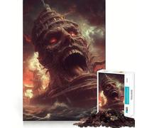 A Nightmare Adrift on The Sea Jigsaw Puzzles for Adults1000 Pieces Serene Game Home Fun Pattern Build Xmas Idea (38x26cm)