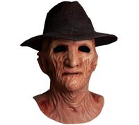 A Nightmare On Elm Street 2 Deluxe Freddy Adult Latex Mask w/ Fedora Hat
