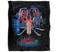 A Nightmare On Elm Street 3: Dream Warriors Vintage Poster Blanket Multicoloured (147Cm X 91Cm)