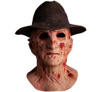 A Nightmare On Elm Street 4 Freddy Adult Latex Costume Mask w/ Hat