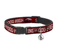 A Nightmare on Elm Street Breakaway Cat Collar With Bell, Plastic Clip, Easy Adjustable, A Nightmare on Elm Street Springwood Freddy Pose Black, 8.5 to 12 Inches 0.5 Inch Wide