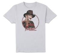 A Nightmare On Elm Street Official Freddy Vintage Unisex T-Shirt in White | Size: Medium A Nightmare On Elm Street White M