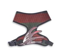 A Nightmare on Elm Street Pet Harness, Dog Collar Plastic Buckle, Freedy Sweater Print with Hand Applique, Fits Dog with 11" Neck Size and 14-17" Chest Girth