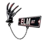 A Nightmare on Elm Street Pin Badge Set - Limited Edition Horror Collectible - Official Freddy Krueger Enamel Pins for Fans and Horror Movie Memorabilia Collections