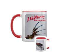 Nightmare On Elm Street Ripped Mug, Red/Grey, One Size