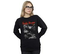 A Nightmare On Elm Street Women's Freddy Black and White Photo Sweatshirt Black XX-Large