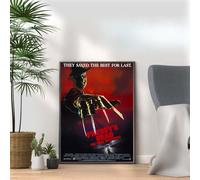 A Nightmare On Elm Street1 Freddy's Dead, Horror Movie Print, Scary Thriller Film Poster, A4 and A3 Size Frame Options, Home, Pub, Bar Wall Art Print, House gift for horror lovers (A4 Print Only)