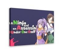 A Ninja And An Assassin Under One Roof Anime 2 Canvas Poster Bedroom Decor Landscape Office Room Decor Gift 12x18inch(30x45cm)