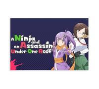 A Ninja And An Assassin Under One Roof Anime 2 Canvas Poster Wall Art Decor Print Picture Paintings for Living Room Bedroom Decoration 24x36inch(60x90cm)
