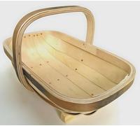 A No.6 Classic Sussex Trug by Trug Makers. 43 x 28 x 28 cm, (or 17" x 11" x 11"). Signed and Dated.