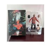 (A, no box) NECA Freddy Krueger Action Figure Collectible Model Toy Halloween Christina Horror Decoration Gifts