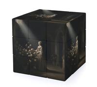 A Noble Lady in A Courtyard Magic Cube,The Original 3x3 Cube,Speed Cube Problem-Solving Brain Teaser,Easy Turning Sensory Puzzle Toy,Sensory Stress Relief Form Fidget Toys