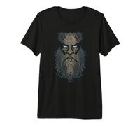 A Nordic Viking Made of Celtic Pagan Knots Tribals and Runes Premium T-Shirt