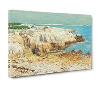 A North East Headland 2014.136.7 By Childe Hassam Canvas Print | Gallery Wrapped 30mm Frame Wall Art | 20x14 inches | Ready to Hang | Classic Picture | Living Room Bedroom Lounge Office