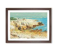 A North East Headland 2014.136.7 By Childe Hassam Classic Painting Framed Print | A3 Walnut Framed Wall Art | Ready to Hang | Classic Historical Picture | Living Room Bedroom Lounge Office