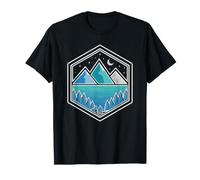 A Nostalgic Nature Camping Journey Under the Glowing Sun T-Shirt