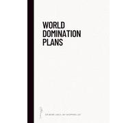 A notebook for world domination plans: Or more likely, my shopping list