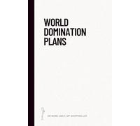 A notebook for world domination plans: Or more likely, my shopping list