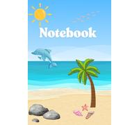 A notebook with a cute sea design: Blue line notebook with 120 pages, size 6"x9"