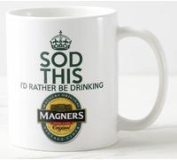 A Novelty Mug ~ SOD This I'd Rather BE Drinking MAGNERS ~ Ireland Irish eire Cider Pilsner pils Lager Beer ale - Keep Calm and Carry on Mugs - REF M605