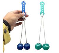 A novelty Sensory Toy, 2Pcs Clacker Ball Game, Glowing Clacker Bal Provide Fun for Children and Stress Relief for Adults, Outdoor & Indoor Funplay（2Pcs Random color）