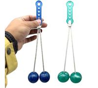 A novelty Sensory Toy, 2Pcs Clacker Ball Game, Glowing Clacker Bal Provide Fun for Children and Stress Relief for Adults, Outdoor & Indoor Funplay (2Pcs Random color)