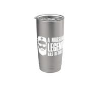 A Nursing Legend Has Retired Quote Nurse's Day Essentials Stainless Steel Insulated Tumbler