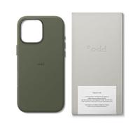a.odd Vegan Leather Case for iPhone 15 (6.1-Inch), Compatible with MagSafe, Soft-Touch Cover with Microfiber Suede Lining, High-Performance Magnets, Slim Camera Protection, (Sage Olive)