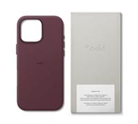 a.odd Vegan Leather Case for iPhone 15 Pro Max (6.7-Inch), Compatible with MagSafe, Soft-Touch Cover with Microfiber Suede Lining, High-Performance Magnets, Slim Camera Protection, (Posh Burgundy)