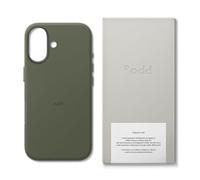 a.odd Vegan Leather Case for iPhone 17 (6.3-Inch), Compatible with MagSafe, Soft-Touch Cover with Microfiber Suede Lining, High-Performance Magnets, Slim Camera Protection, (Sage Olive)