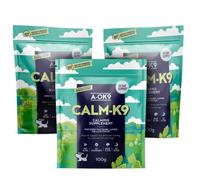 A-OK9 Calm-K9 | 3x100g Multipack | Calming Supplement for Dogs | Helps with Anxiety Relief, Fireworks, Stress & Barking | Natural Ingredients & Superfoods | Mix with Dog or Puppy Food | Absolute Dogs