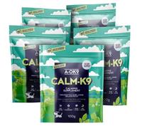 A-OK9 Calm-K9 | 5x100g Multipack | Calming Supplement for Dogs | Helps with Anxiety Relief, Fireworks, Stress & Barking | Natural Ingredients & Superfoods | Mix with Dog or Puppy Food | Absolute Dogs