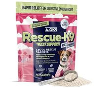 A-OK9 Dog Probiotics for Gut Health - Digestive Support Supplement Powder 10 Sachets - Prebiotics for Diarrhea Treatment, Gut Balance & Firm Stools - Dog Tummy Settler All Breeds - Made in UK