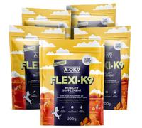 A-OK9 Flexi-K9 Hip and Joint Supplement for Dogs - 5 x 200g Pouch - For Stiffness or Mobility Issues - Improves Antioxidant and Anti-Inflamitory Processes - Natural Ingredients - All Ages & Breeds