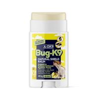 A-OK9 Lick-Safe Natural Flea & Tick Repellent for Dogs - Bug Shield Balm 40g | Helps Deter Fleas, Ticks & Insects Naturally - Neem, Lemongrass, Lavender & Lemon Balm for All Breeds & Ages | UK