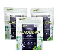 A-OK9 Plaque-K9 | 3x100g Multipack | Dental Care Supplement for Dogs | Remove Plaque, Bad Breath & Tartar | Oral Hygiene | Natural Ingredients & Superfoods | Mix with Dog or Puppy Food | Absolute Dogs