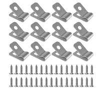 (A, One size) 100 Pcs Fence Wire Clamps With Screws Stainless Steel Rust-resistant Clips For 12-16 Gauge Garden Yard Supplies