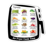 (A, One size) Air Fryer Magnetic Cheats Sheet Cook Time Magnet Sheet Quick Reference Guide Air Fryer Accessories for Cooking & Frying