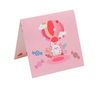 (A, One size) Cute Bear Music Greeting Cards for Birthdays 3D Cake Pop up Design with Led Music Surprise and Delightful Present