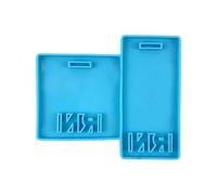 (A, One size) Horizontal ID Badge Buddy Tag Silicone Mold ID Tag Badge Backing Molds Nurse Badge Buddy Epoxy Resin Mold for DIY Craft