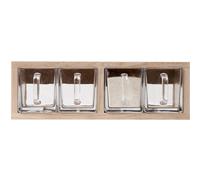 A-Organizer 1 Shelf White Matt Lacquered Oak/Glass